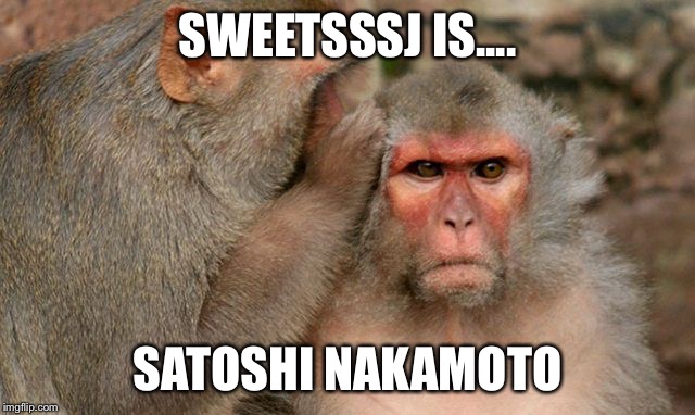 SWEETSSSJ IS.... SATOSHI NAKAMOTO | made w/ Imgflip meme maker