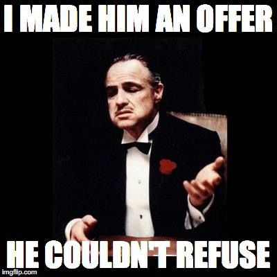 CNN Godfather | I MADE HIM AN OFFER; HE COULDN'T REFUSE | image tagged in godfather | made w/ Imgflip meme maker