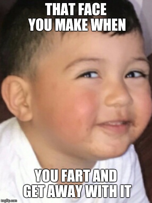 when you fart and get away with it | THAT FACE YOU MAKE WHEN; YOU FART AND GET AWAY WITH IT | image tagged in that face you make when | made w/ Imgflip meme maker