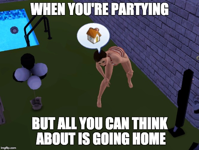 Let me go home | WHEN YOU'RE PARTYING; BUT ALL YOU CAN THINK ABOUT IS GOING HOME | image tagged in party,funny,tired | made w/ Imgflip meme maker