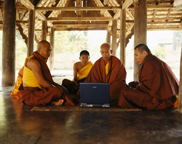 monks memeing Blank Meme Template