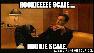 ROOKIEEEEE SCALE.... ROOKIE SCALE. | made w/ Imgflip meme maker