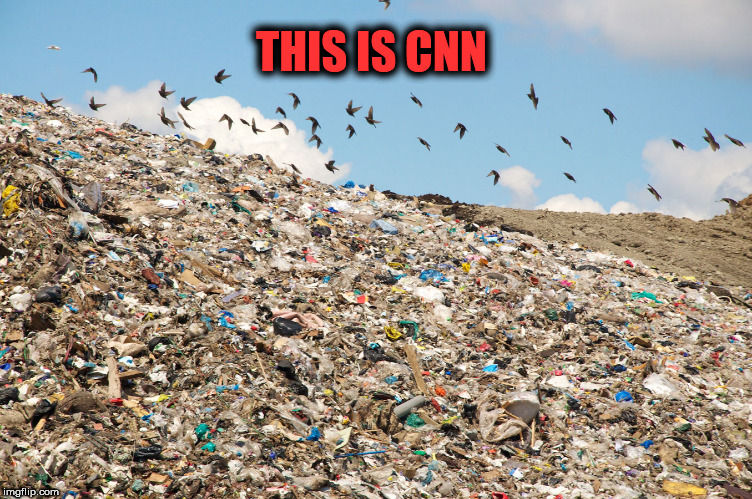 Dumpy CNN | THIS IS CNN | image tagged in cnn,garbage dump | made w/ Imgflip meme maker