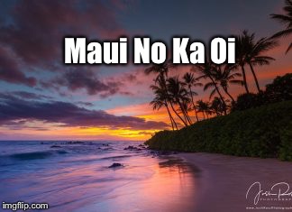 Maui No Ka Oi | image tagged in maui no ka oi | made w/ Imgflip meme maker