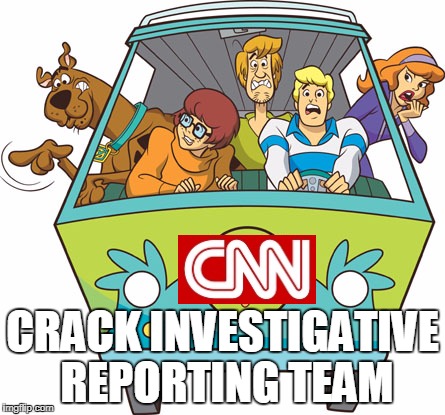 Scooby Doo Meme | CRACK INVESTIGATIVE REPORTING TEAM | image tagged in memes,scooby doo,cnn | made w/ Imgflip meme maker