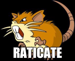 RATICATE | image tagged in raticate | made w/ Imgflip meme maker