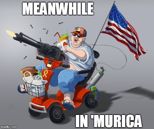 'murica | MEANWHILE; IN 'MURICA | image tagged in 'murica | made w/ Imgflip meme maker