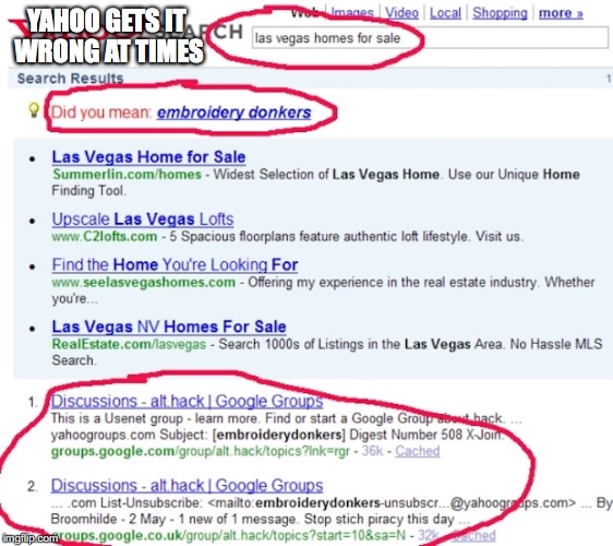 Yahoo Fail | YAHOO GETS IT WRONG AT TIMES | image tagged in yahoo,fail,memes | made w/ Imgflip meme maker
