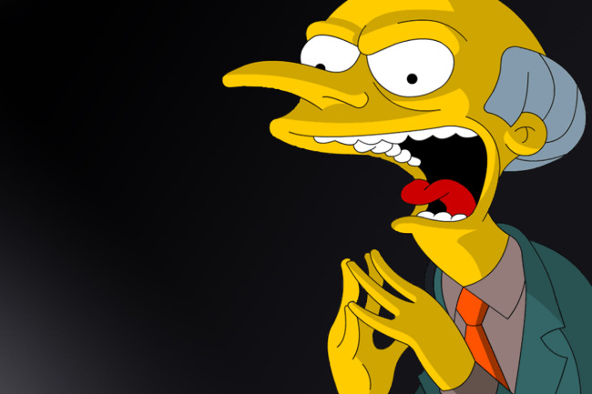 High Quality Mr. Burns Simpsons Blank Meme Template