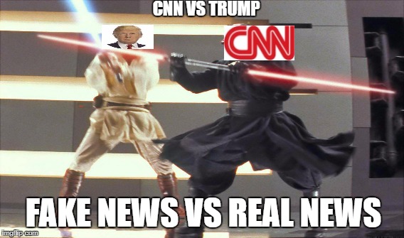 trump vs cnn  | CNN VS TRUMP; FAKE NEWS VS REAL NEWS | image tagged in memes | made w/ Imgflip meme maker