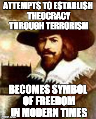 after seeing all the commies wearing their Guy Fawkes masks at G20 | ATTEMPTS TO ESTABLISH THEOCRACY THROUGH TERRORISM; BECOMES SYMBOL OF FREEDOM IN MODERN TIMES | image tagged in anonymous,guy fawkes,v for vendetta,g20,one does not simply,disaster girl | made w/ Imgflip meme maker