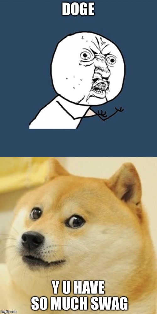 Doge swag | DOGE; Y U HAVE SO MUCH SWAG | image tagged in doge | made w/ Imgflip meme maker