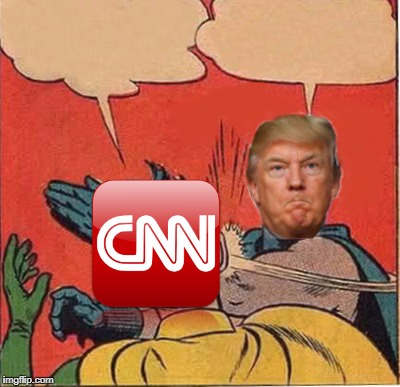 Trump slaps CNN Blank Meme Template
