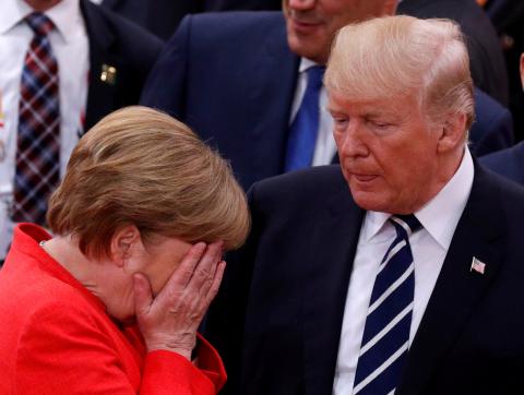 High Quality Sad Merkel Blank Meme Template