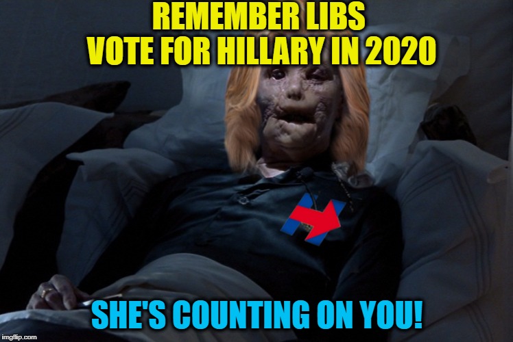 Liberals still have no clue, never will! | REMEMBER LIBS
     VOTE FOR HILLARY IN 2020; SHE'S COUNTING ON YOU! | image tagged in memes,stupid liberals,hillary clinton | made w/ Imgflip meme maker