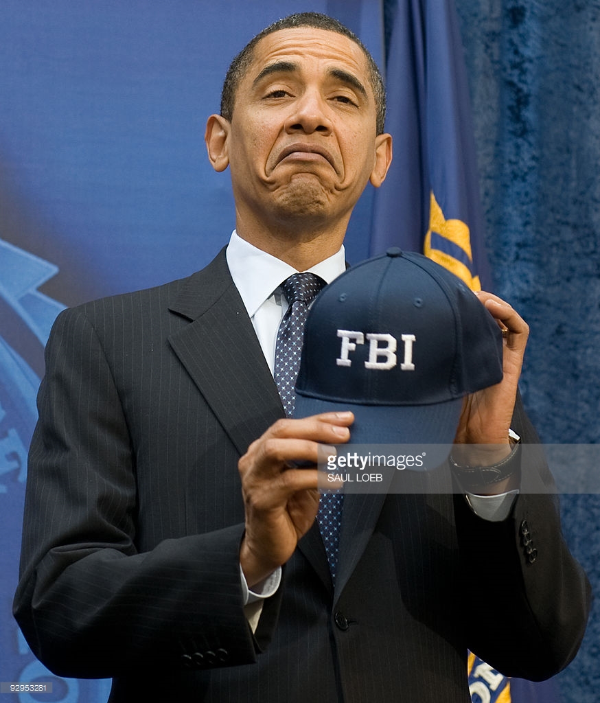 High Quality Obama FBI hat Blank Meme Template