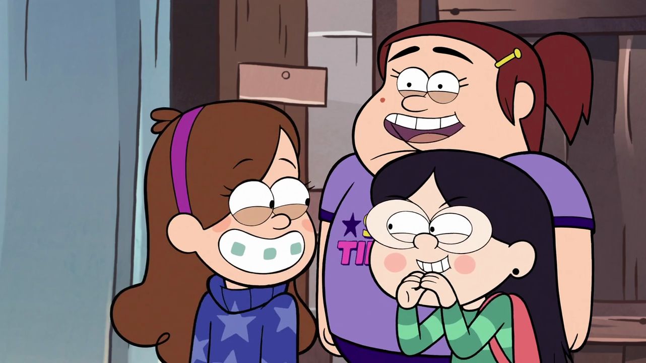 High Quality Gravity Falls giggling school girls Blank Meme Template