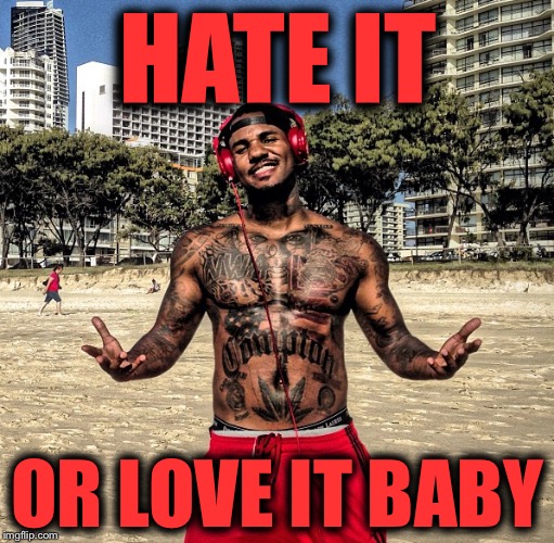 HATE IT OR LOVE IT BABY | made w/ Imgflip meme maker