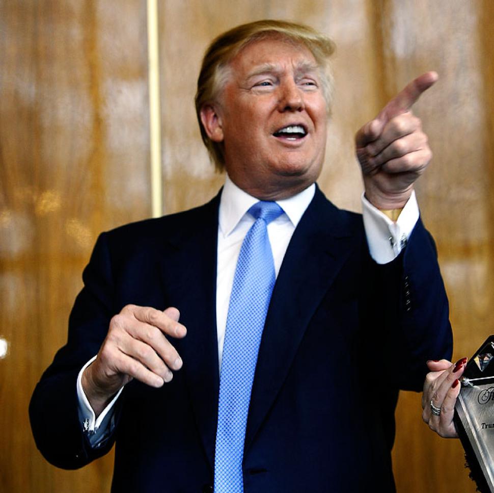 Trump pointing and laughing Blank Meme Template