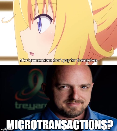 MICROTRANSACTIONS? | image tagged in memes,anime,dlc | made w/ Imgflip meme maker