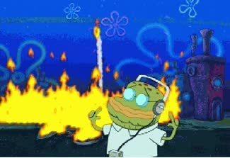 Spongebob On Fire Blank Template Imgflip