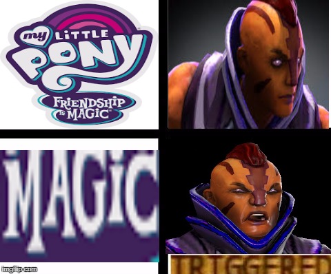 It's a DotA Joke, You Wouldn't Understand | image tagged in triggered template,dota 2,memes,anti-mage | made w/ Imgflip meme maker