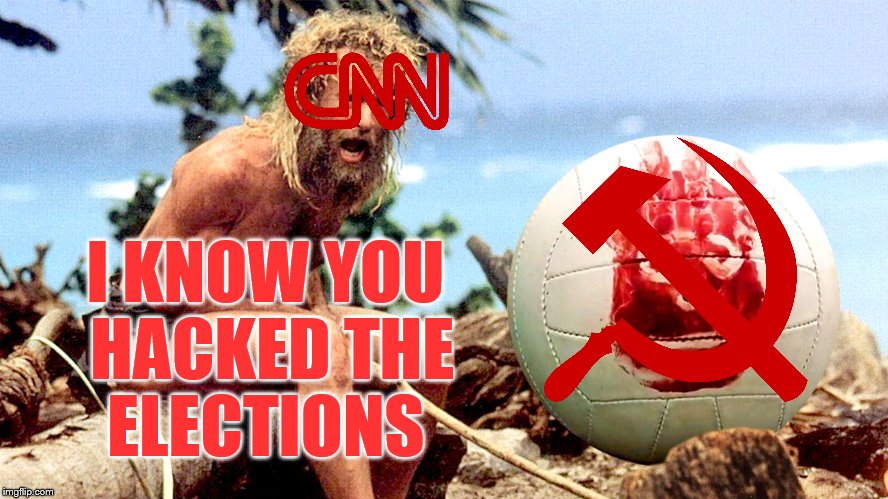Just Admit It! | I KNOW YOU HACKED THE ELECTIONS | image tagged in cnnblackmail,fake news,memes,funny,funny memes | made w/ Imgflip meme maker