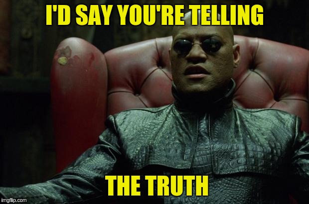 I'D SAY YOU'RE TELLING THE TRUTH | made w/ Imgflip meme maker