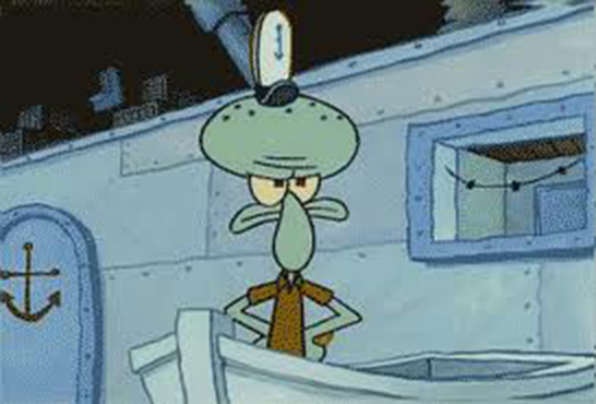 angry squidward