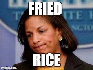 Susan Rice | FRIED; RICE | image tagged in susan rice | made w/ Imgflip meme maker