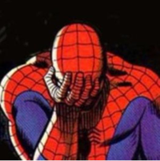 Homem Aranha Triste Blank Meme Template