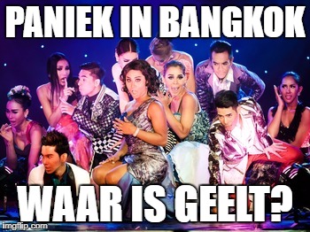 Geert Versnick | PANIEK IN BANGKOK; WAAR IS GEELT? | image tagged in versnick,bangkok,ladyboy | made w/ Imgflip meme maker