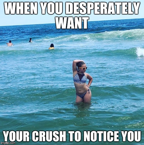 WHEN YOU DESPERATELY WANT; YOUR CRUSH TO NOTICE YOU | image tagged in meme master | made w/ Imgflip meme maker