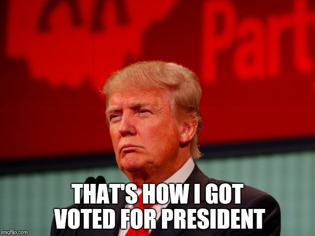 Not Sure | THAT'S HOW I GOT VOTED FOR PRESIDENT | image tagged in not sure | made w/ Imgflip meme maker