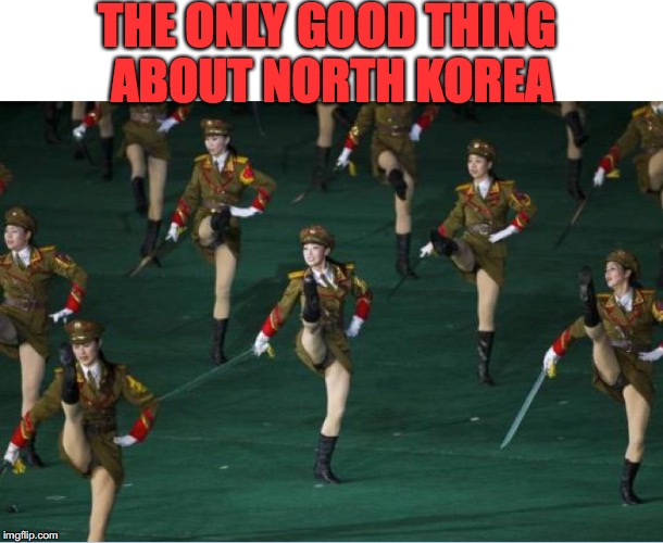 Dancing Slaves | THE ONLY GOOD THING ABOUT NORTH KOREA | image tagged in north korea,happy dance,slaves | made w/ Imgflip meme maker