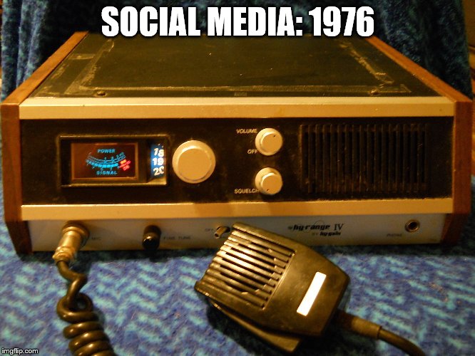 Social media 70's | SOCIAL MEDIA: 1976 | image tagged in cbs | made w/ Imgflip meme maker