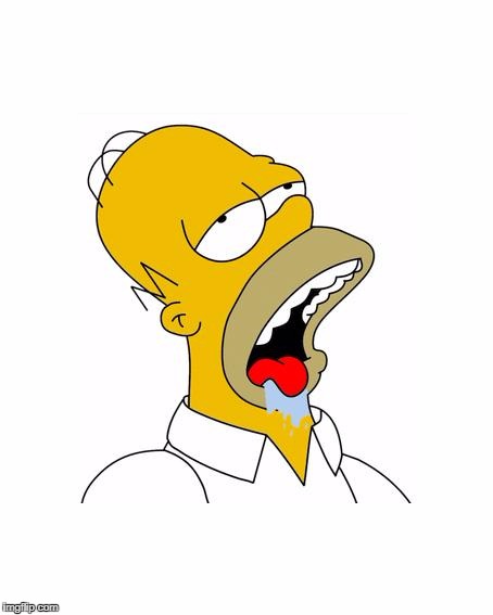 Homer Simpson Drooling | image tagged in homer simpson drooling | made w/ Imgflip meme maker