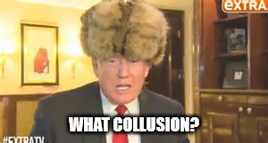 Comrade Trump | WHAT COLLUSION? | image tagged in trump russia collusion | made w/ Imgflip meme maker