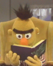 sesame street bert book Blank Meme Template