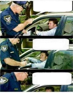 Police Reserved Parking Blank Meme Template