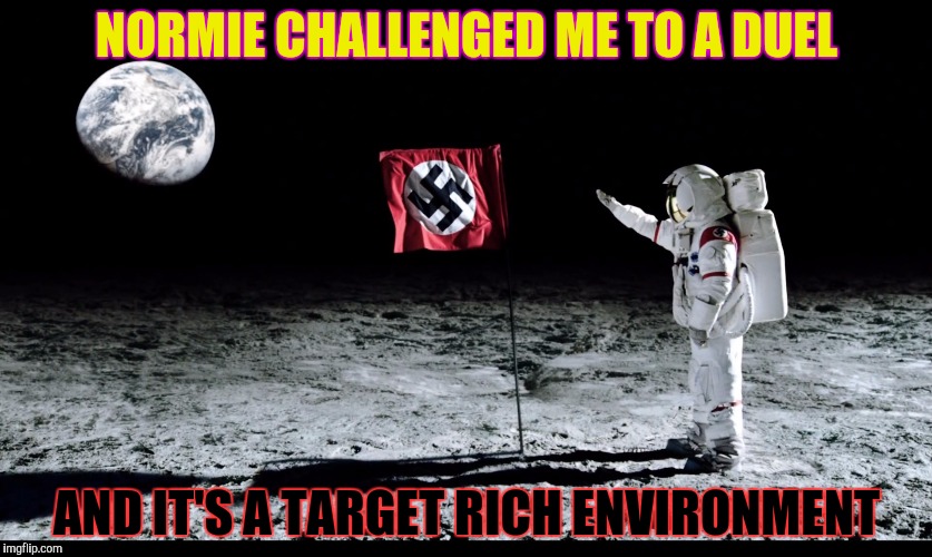 NORMIE CHALLENGED ME TO A DUEL AND IT'S A TARGET RICH ENVIRONMENT | made w/ Imgflip meme maker