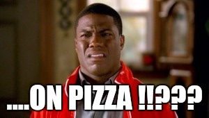 Memes, disgusted | ....ON PIZZA !!??? | image tagged in memes disgusted | made w/ Imgflip meme maker