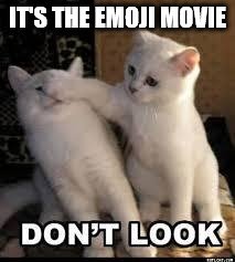 Don't Look the Memes are too Dank | IT'S THE EMOJI MOVIE | image tagged in don't look the memes are too dank | made w/ Imgflip meme maker
