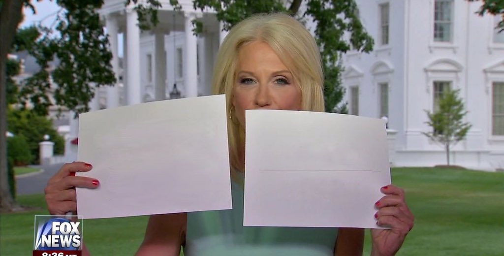 High Quality Kellyanne Signs Blank Meme Template