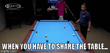 WHEN YOU HAVE TO SHARE THE TABLE... | image tagged in gifs | made w/ Imgflip video-to-gif maker