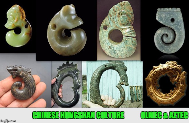 CHINESE HONGSHAN CULTURE            OLMEC & AZTEC | image tagged in meme | made w/ Imgflip meme maker