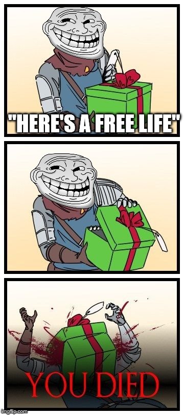 "HERE'S A FREE LIFE" | made w/ Imgflip meme maker
