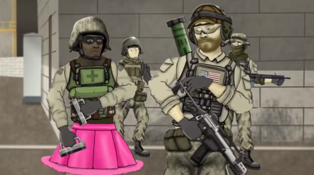 High Quality Battlefield Friends Pink Dress Blank Meme Template