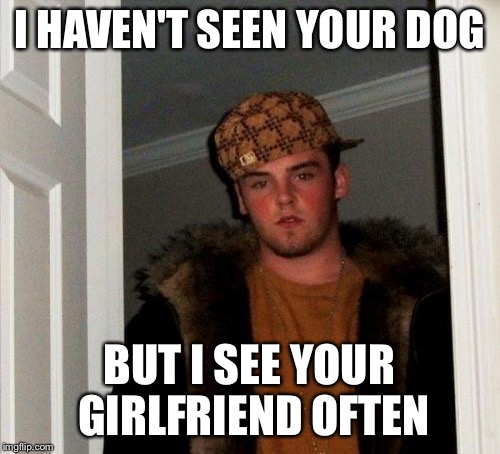 I HAVEN'T SEEN YOUR DOG BUT I SEE YOUR GIRLFRIEND OFTEN | made w/ Imgflip meme maker