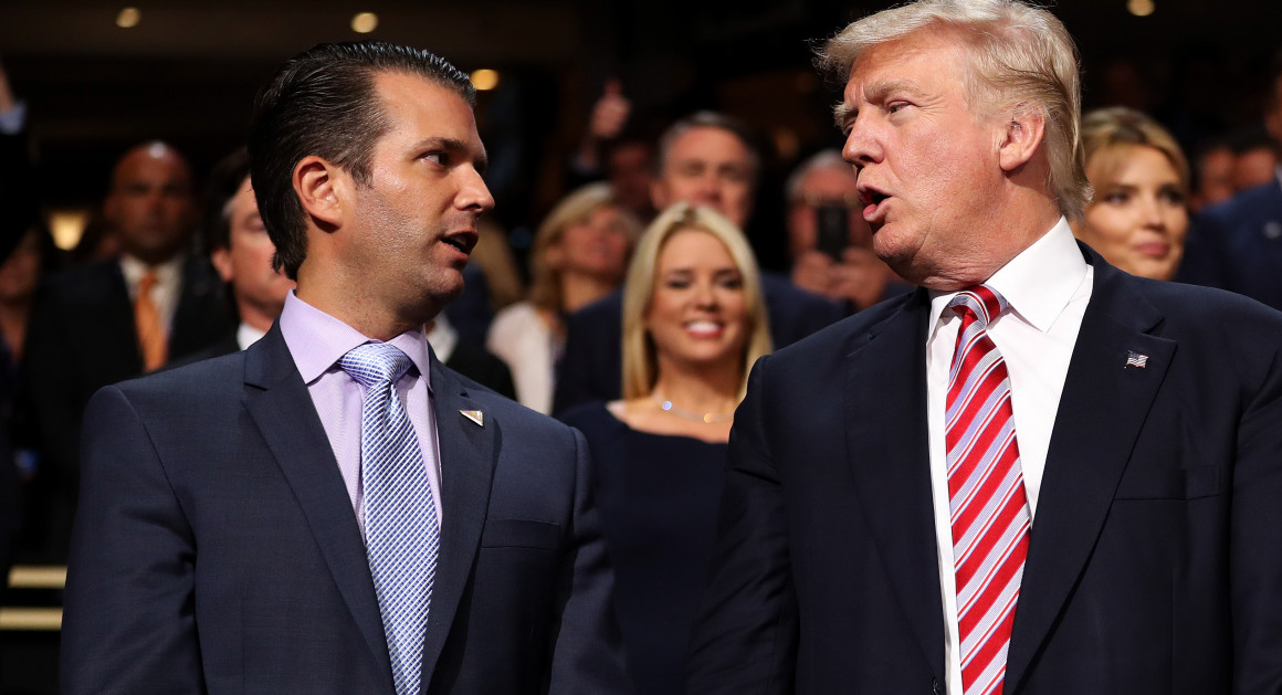 High Quality Trump and Trump Jr Blank Meme Template